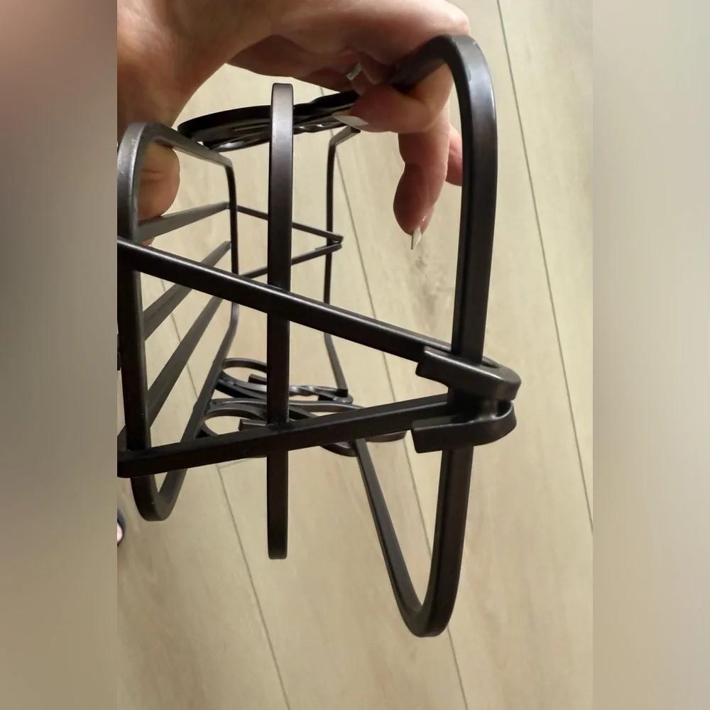 Oil Rubbed Bronze Colored Metal Bath or Bread Basket